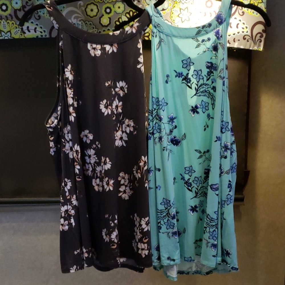Two Torrid halter tops